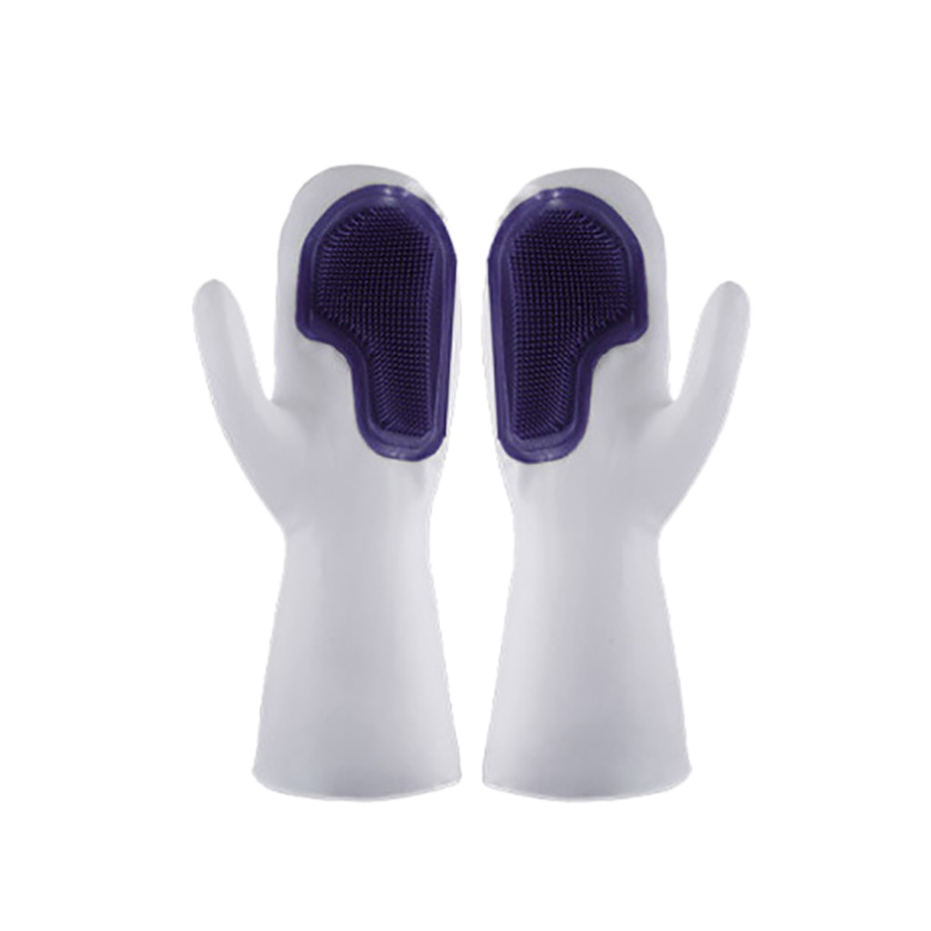 thumbnail image 2 of Guantes lavavajillas de silicona - aptos para uso alimentario, resistentes al calor y multiusos - para la cocina, el lavavajillas y el baño de mascotas, 2 of 2